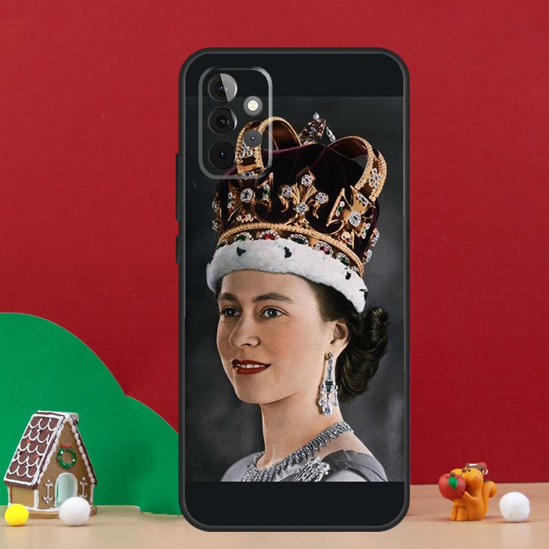 England Queen Elizabeth II Case For Samsung Galaxy A55 A52 A32 A12 A33 A06 A16 A26 A36 A56 A15 A53 A13 A34 A54 A14 A17