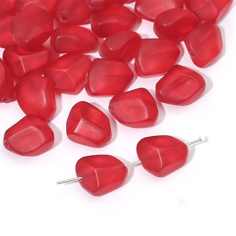 Kristallglasperlen, flacher Stein, mattierte Schnittoberfläche, lose Distanzperlen für DIY-Halskette, Armband, Schmuckherstellung