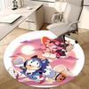 1pc Halloween Pumpkin & Witch Design Round Carpet  Office Chair Mat, NonSlip Rug for Home Decor, Seasonal Gift, Suitable for Office, Living Room