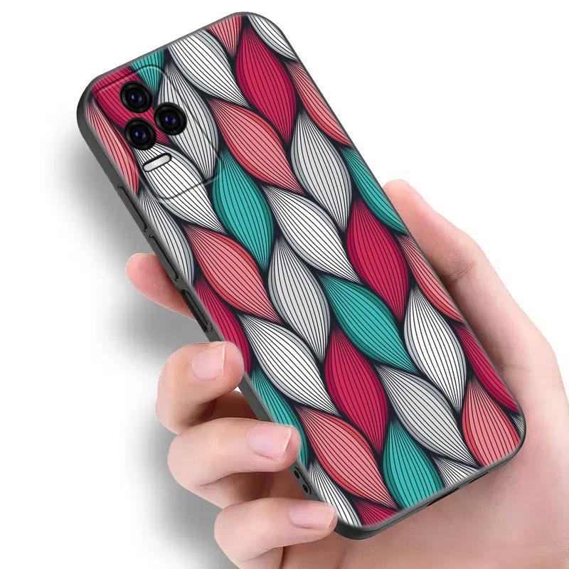 Aesthetic African Wax Fabic Phone Case For Xiaomi Redmi Note 5 6 9T K20 K40 K50 Pro 7A 8A 9A 9C 9i 10A 10C A1 S2 TPU Black Cover