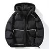 Winter 2025 Men's Trendy Hooded Down Jacket - Fashionable Loose Fit with New Logo, 90% White Duck Down