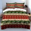 Christmas Reindeer and Snowflake Bedding Bedding Set (1 Duvet Cover, 2 Pillowcases, Duvet Not Included)