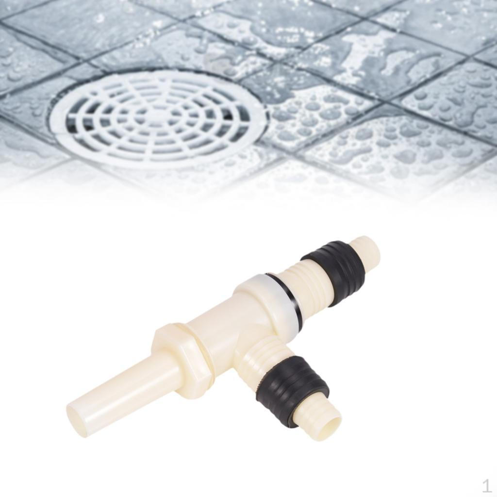 Floor Drain Adapter Bathroom Drainage Waste Connector Three Way Sewage