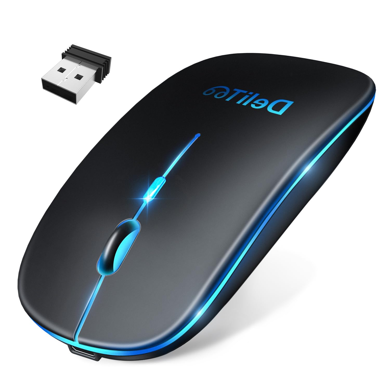 

Wireless High High Wireless DPI High Easy to Easy Compatible with Mac PCs Mouse, Quiet, [Slim & Precision, Sensitivity] Mouse, 3-Level Switching,