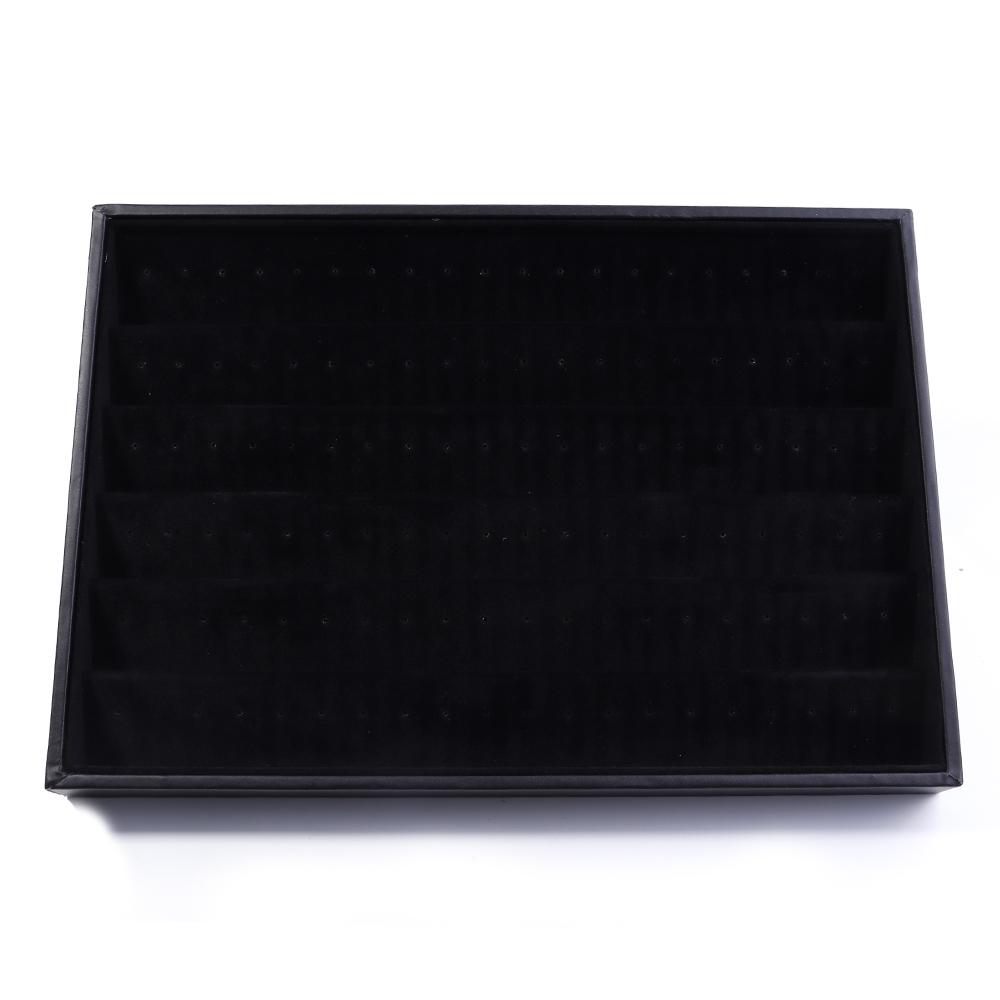 

1pc Velvet Jewelry Display Tray Earrings Ring Storage Box Drawer Jewellery Organizers Stackable Jewelry Organizer Boxes чёрный