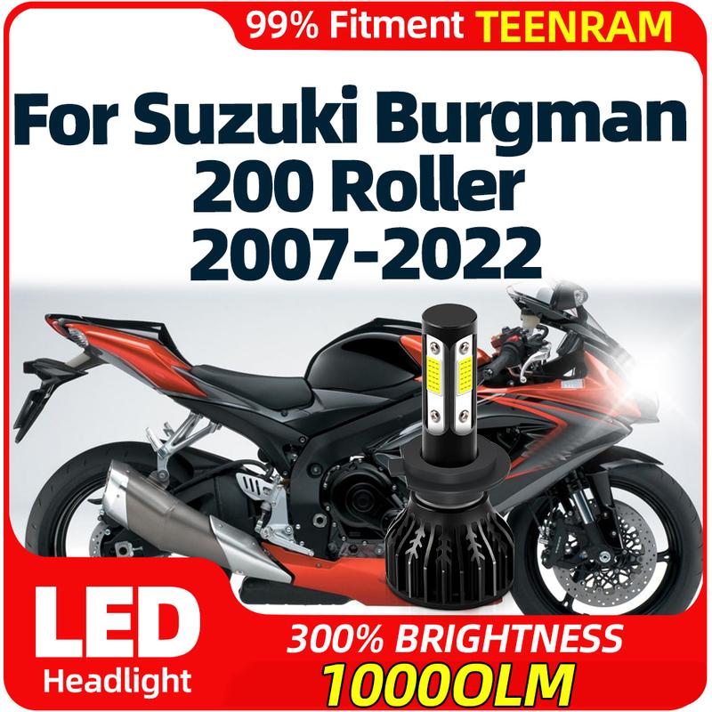 10000LM LED Motorcycle Headlight Bulb 60W Moto Lamp 6000K 12V For Suzuki Burgman 200 Roller 2007-2017 2018