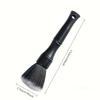 1PC Black Soft Bristled Dust Brush - Suitable for Cleaning Car Interiors, Instrument Panels, and Computer Keyboards