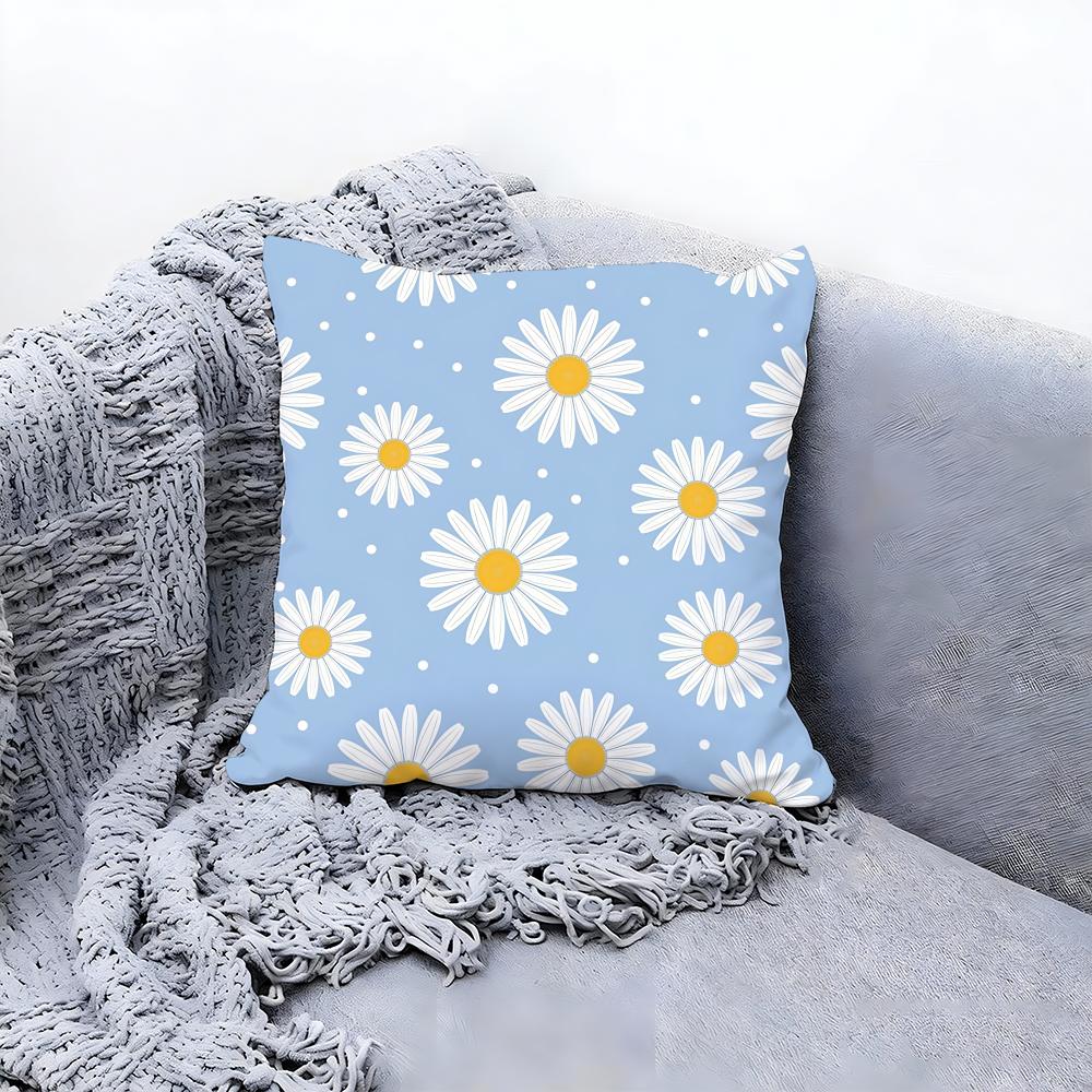 blooming flowers Cushion Cover Premium Comfort Reversible Pillow Cove Two in One Design for Any Room Car Interior