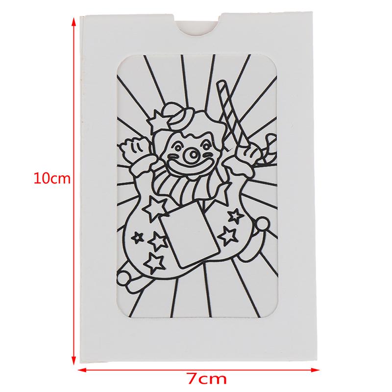 Mini Size Changing Clown Color Card Magic Tricks Toys Stage Magic Props