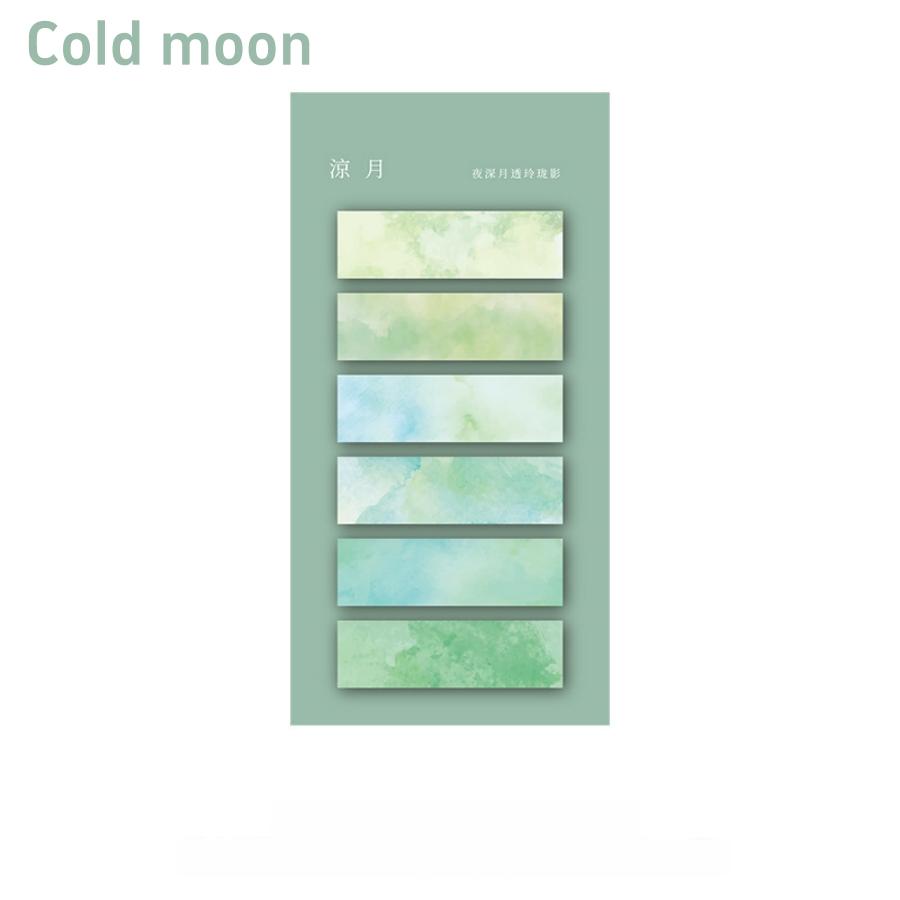 1pc/8pcs Gradient Color Index Sticky Notes with Adhesive Peel-off Index Tabs for Home Office Daily Use
