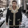 Herbst und Winter Fell Integrierter Verdickter Mantel Herrenmantel Jacke