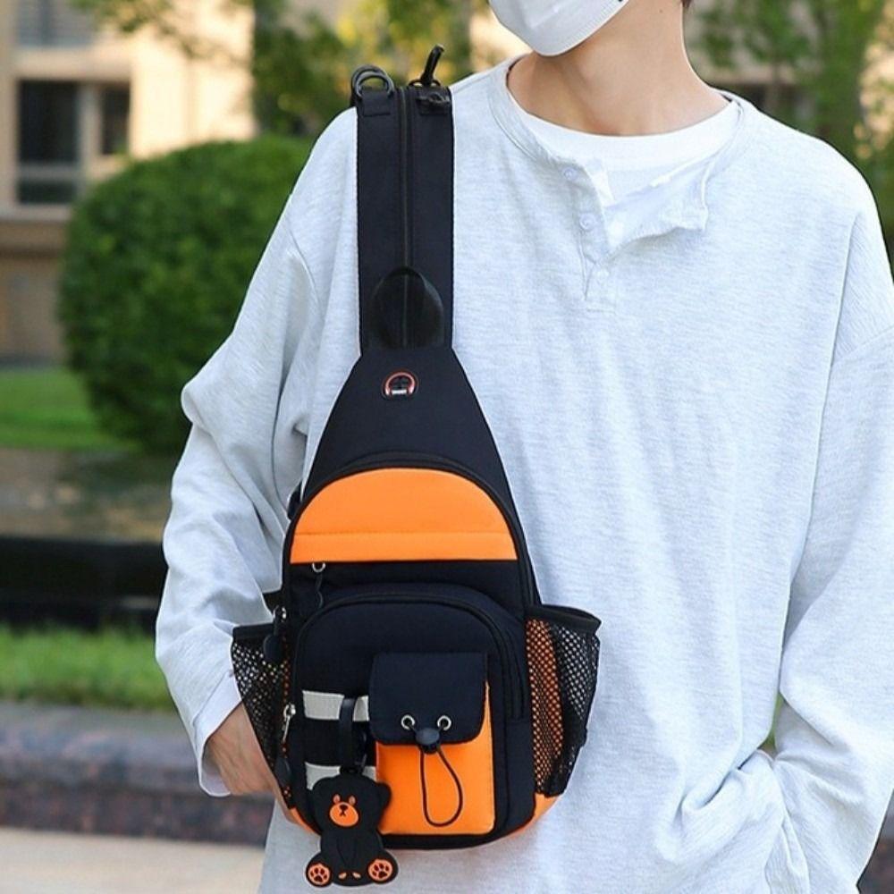 Large Capacity Crossbody Shoulder  Bag Waterproof Backpack Fashion 2 In1  Chest Bag  Outdoor