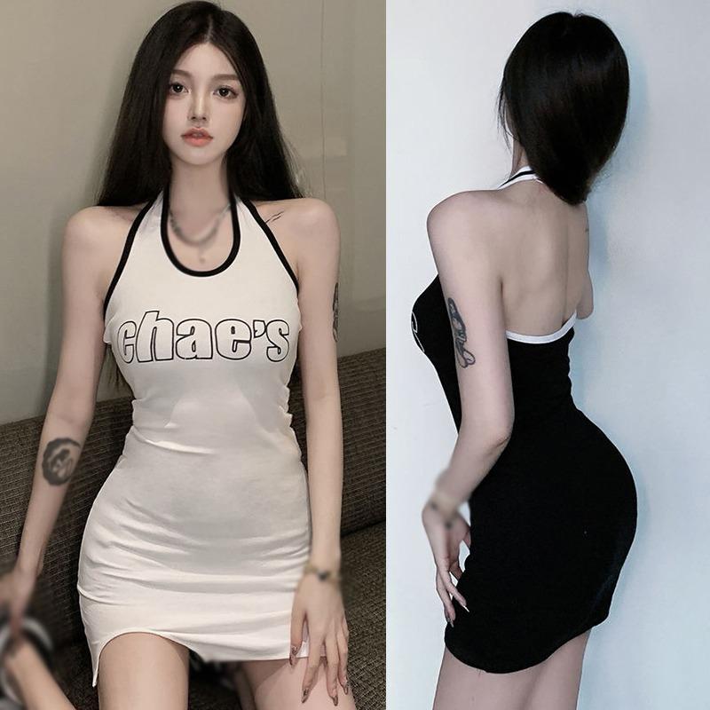 Lady Sleeveless Dresses Summer Beach Casual Dresses Short Tank Dress