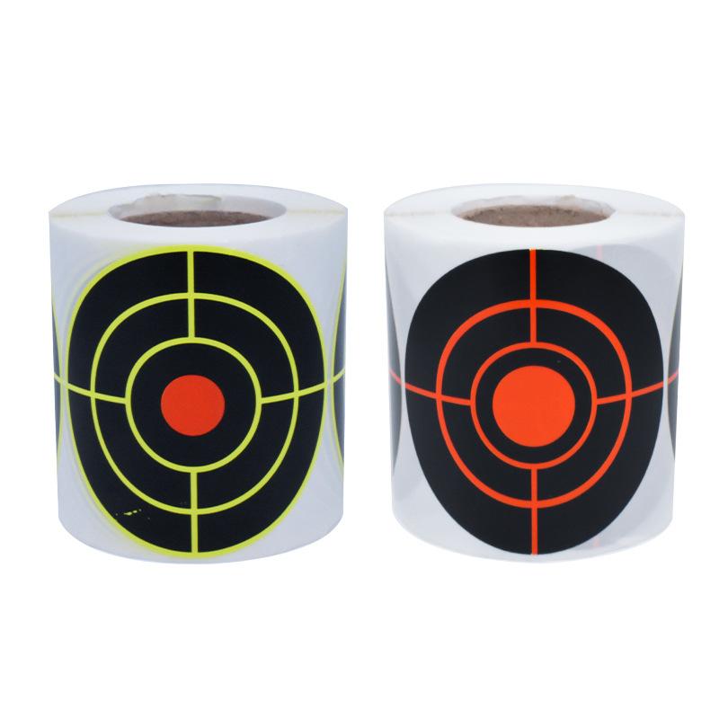 3"/7.60cm100pcs/roll Reactive Shooting Sticker Self-adhesive Splash and Target Sticker