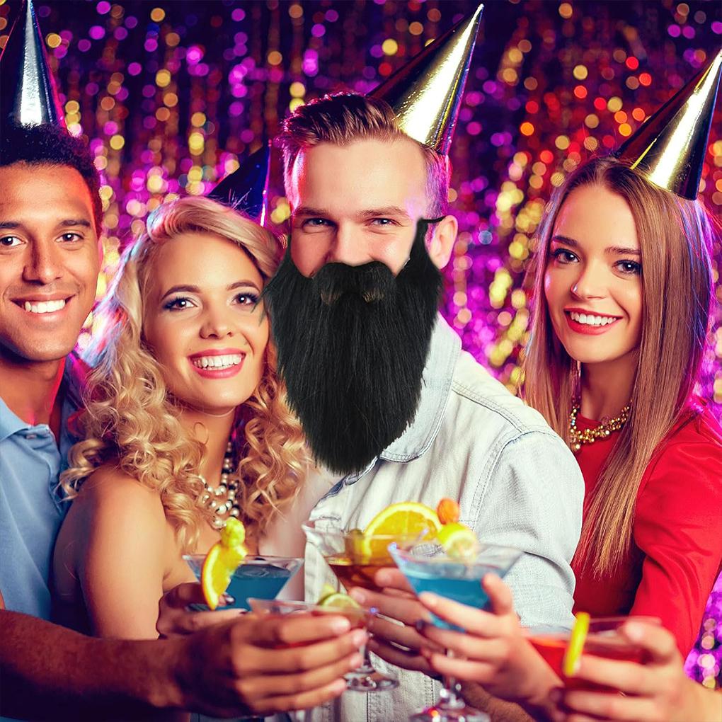 1PC Long Beard Costume Cosplay Fake Beard Mustaches for Adult Facial Hair Easter Masquerade Operas Fancy Dress Party Supplies