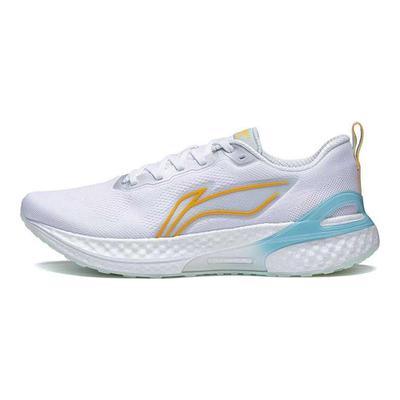 Li Ning Yue Ying Element Cushioning Wear Resistant Rebound Low Top Running Shoes Men Sneakers White Blue Yellow ARHT007-5