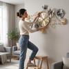 Gold Metal Wall Clock for Hall | Luxury Wall Decor Items for Living Room | Big Size Home Decor