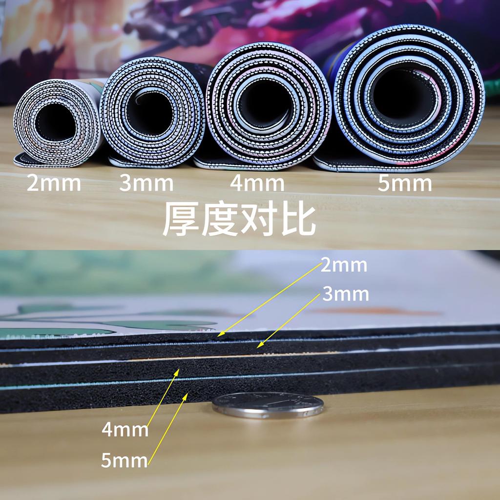 Kpop Demon Girl Group Podkładka pod mysz, XXL Anime Podkładka pod klawiaturę, Gamingowa Gruba Mata na biurko, Powierzchnia odporna na zabrudzenia