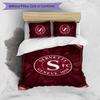 Set Biancheria da Letto 3 Pezzi Stampato Servette FC Traspirante Copripiumino con Federe Biancheria da Letto Decorativa per Camera da Letto Casa
