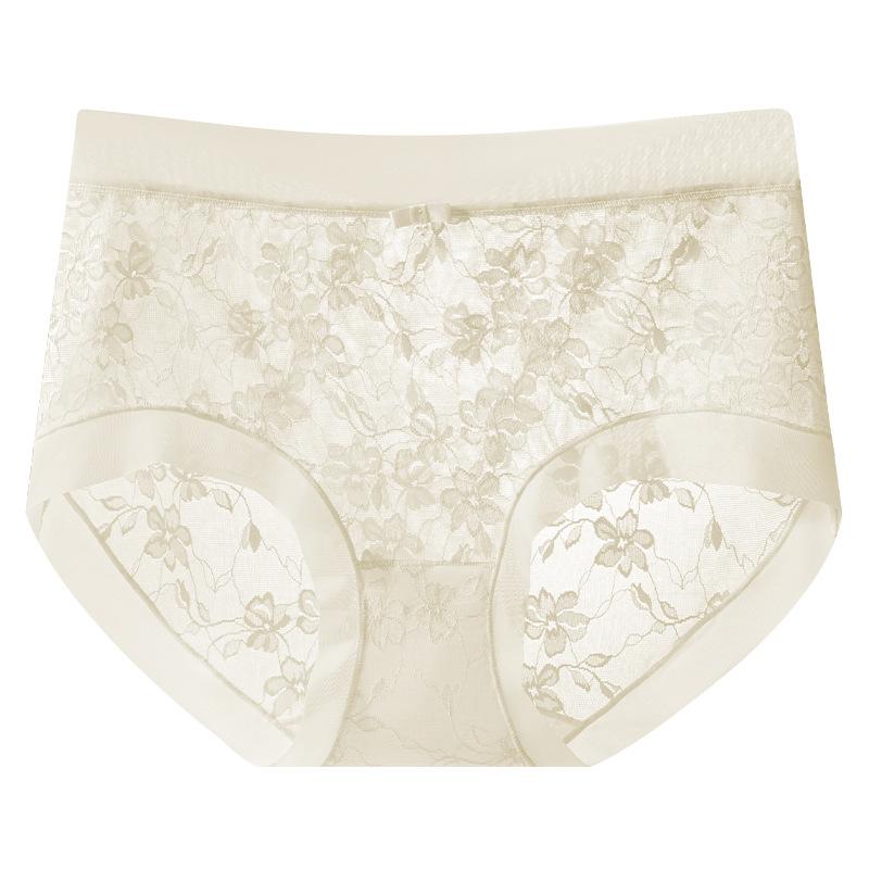 Ladies Summer Lace Soft Yarn Cool Feeling 10A Bacteriostatic Crotch Triangle Briefs
