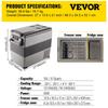SIHAO 35/45/55L Dual Zone Portable Car Refrigerator Freezer -4F to 68F