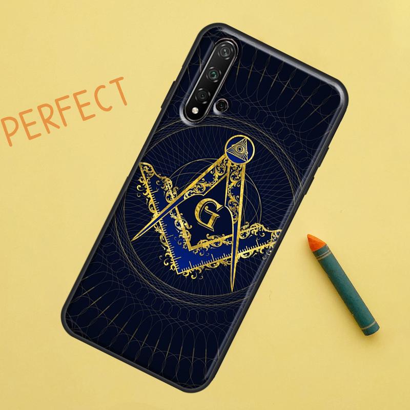 Freemasonry Logo Symbol For Huawei Nova 12s 11i 7i 8i 12i Y73 Y70 Y90 Y60 Y72 Y61 Y91 9 10 SE P40 Lite P30 Pro Case