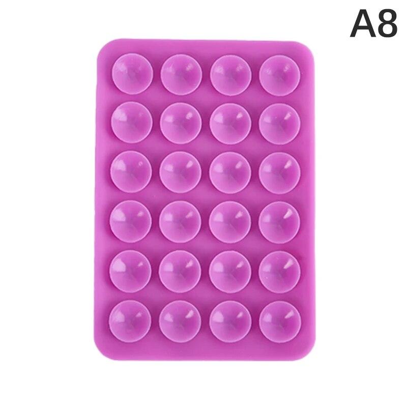 Double Side Silicone Suction Pad For Mobile Phone Fixture Suction Cup Backed Adhesive Silicone Rubber Sucker Pad For Fixing