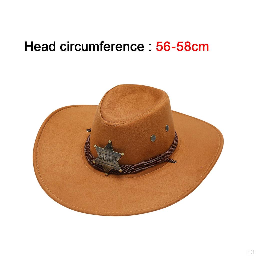 Classic Western Cowboy Hat - Stylish Sun Protection for Outdoor Adventures