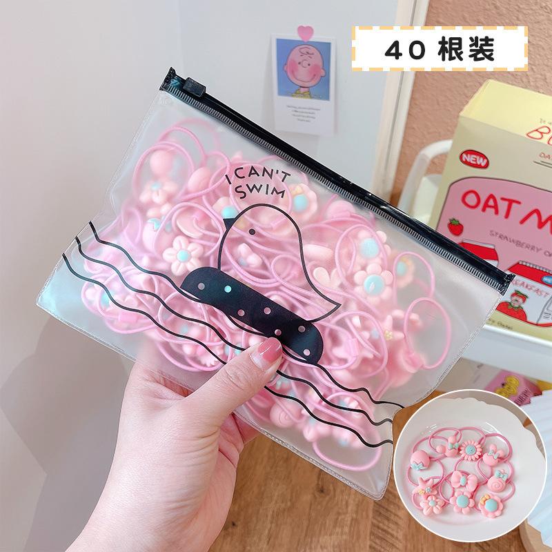 Children'S Baby Super Cute Rubber Band Tied Hair Small Does Not Hurt Hair Girl Cartoon Princess Headgear Hair Rope Flower