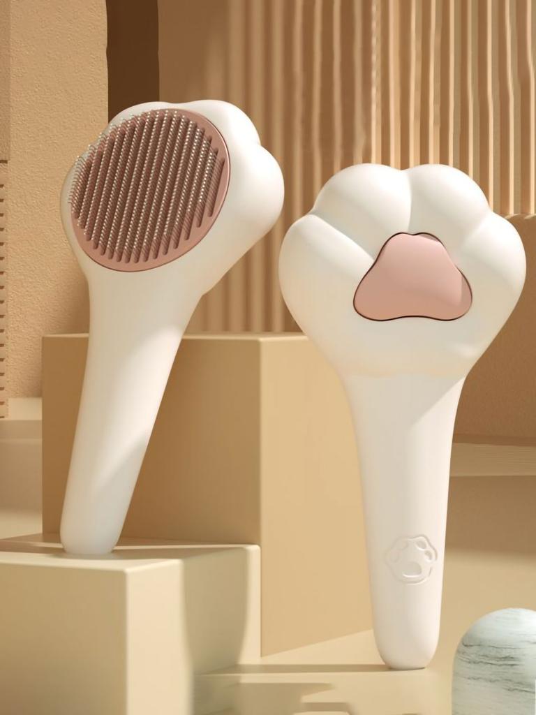 1pc-Easy removal of pet hair, one click grooming brush - suitable for dogs and cats