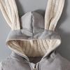 Easter Bunny Ears Hooded Romper for Girls - Spring & Autumn Style