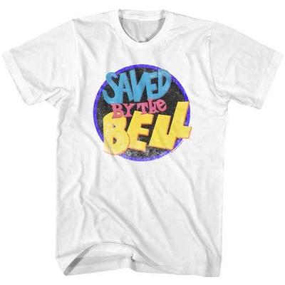 Saved By The Bell Distressed Color TV Show Logo Herren T-Shirt