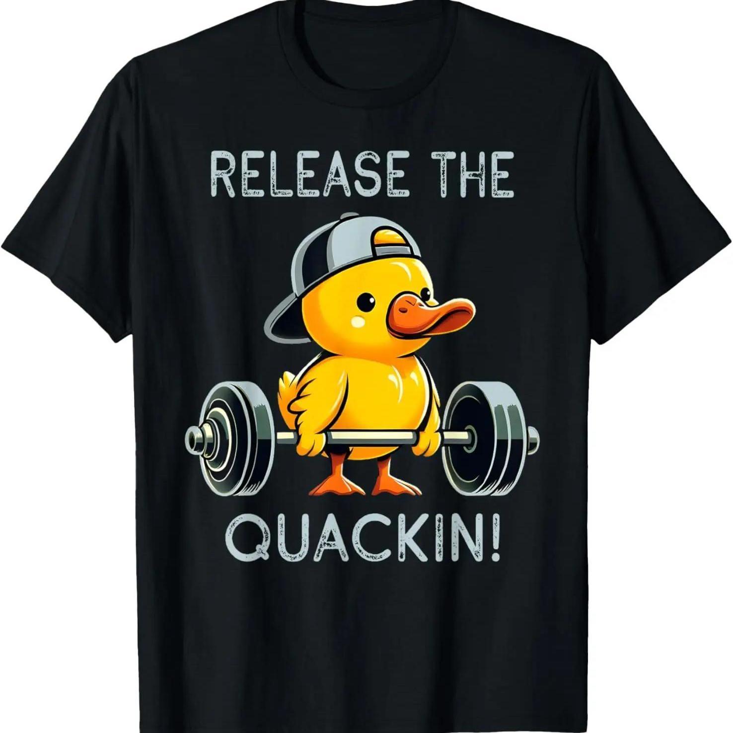 

Funny Duck Men s T-shirt Casual Short Sleeve Women Fashion T Shirt Printed Comfortable Round Neck Short Sleeve Breathable Top 4XL