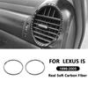 For LEXUS IS 1999-2005 Carbon Fiber Car Tument Panel Door Side Left Right Air Outlet Frame Decoration Sticker Accessories