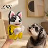 Colorful Pet Play Accessories Boxing Husky Hand Puppet, Animal Fighting Glove Toy with Sound Soft Velvet Puppets Effects, Kung Fu Dog Gloves