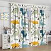 Kids Dinosaur Curtains For Boys Cute Cartoon Dino Toddler Room Decor Nursery Colorful Safari Funny Animal Printed Bedroom Living