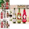 Creative Knitted Christmas Wine Bottle Cover Featuring Adorable Rudolph Design For Festive Table Decor