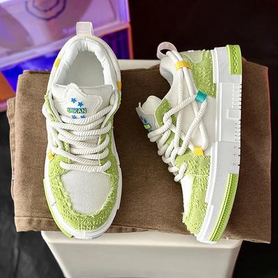 2024 Nowe męskie sznurowane buty do biegania z niskim stanem, oddychające i wygodne, uniwersalne, codzienne, płócienne, spersonalizowane buty sportowe