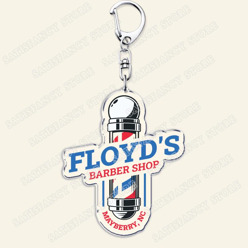 Barber Shop Keychains for Accessories Bag Barbershop Scissors Hairdresser Beard Hairstylist Keyrings Jewelry Friends Fans Gifts