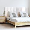 824849 vidaXL Wall-mounted Headboard White 159.5x3x60 Cm Solid Pine Wood