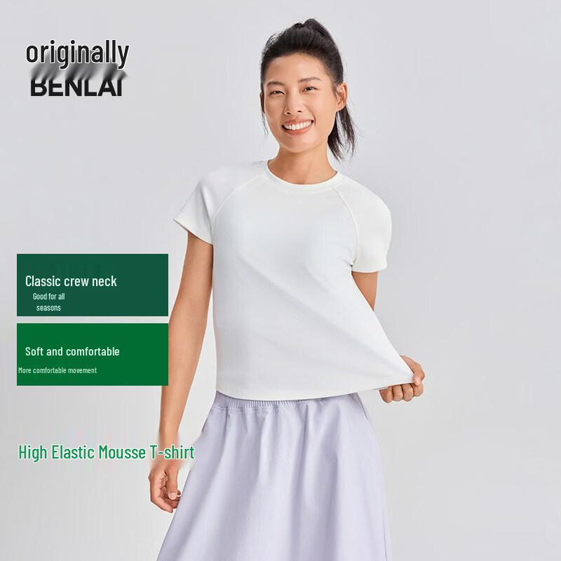 Benlai Women s Slim Fit Raglan Short Sleeve T-Shirt L