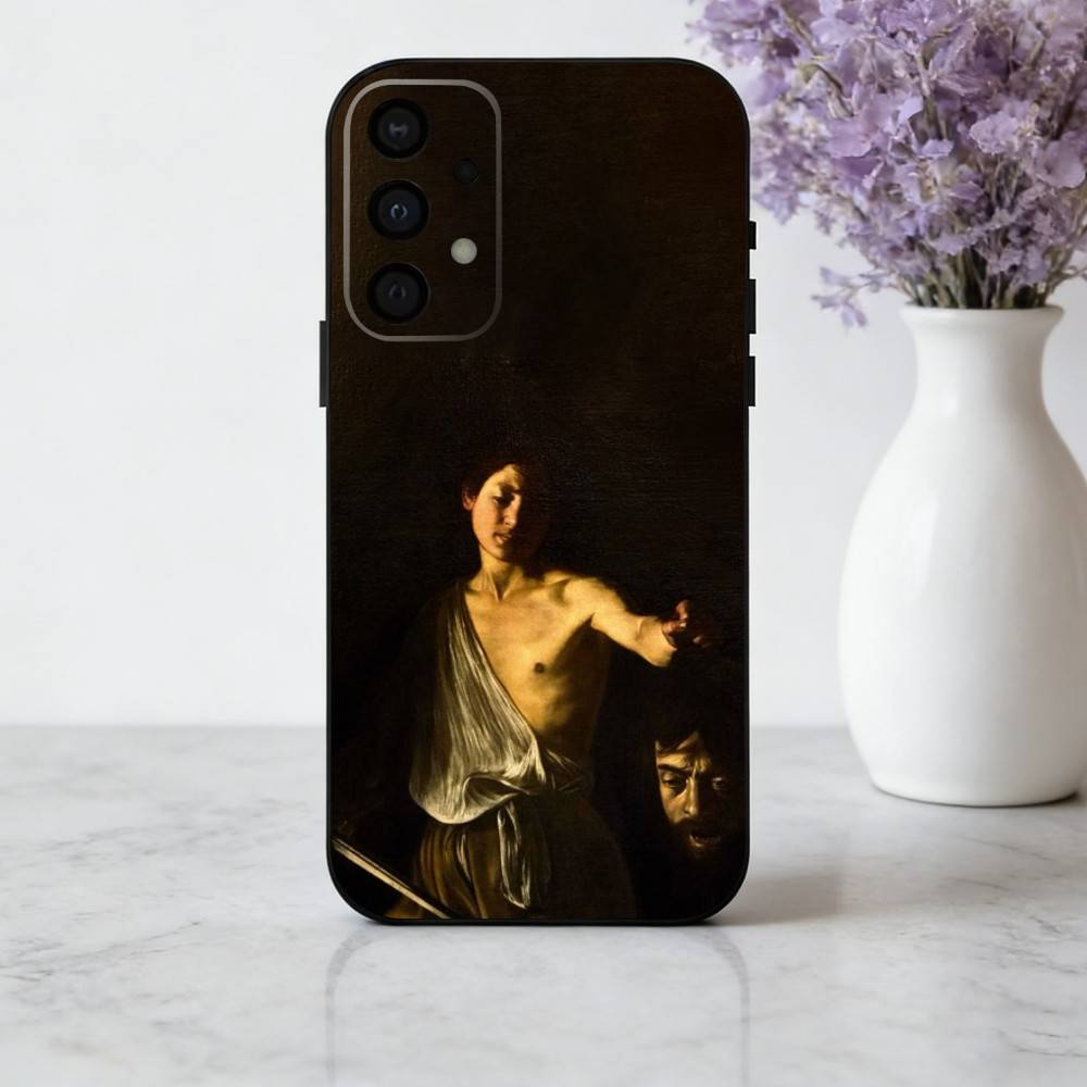 Art C-Caravaggio P-Paintings phone Case For Samsung Galaxy A73,A72,A71,A70,A53,A52,A51,Others Soft Black Shell