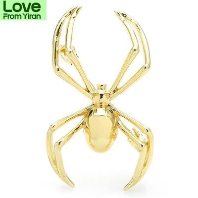 Broches de Araña de Metal de Color Para Mujer Hombre Clásico Lindo Insecto Fiesta Casual Alfiler de Broche Regalos
