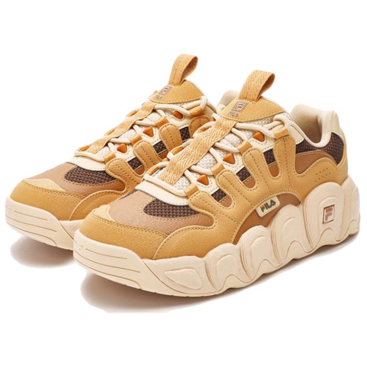 Fila Croissant Comfortable Simple Shock Absorption Low Top Dad Shoes Men Sneaker Honey-Yellow F12M342103FHC