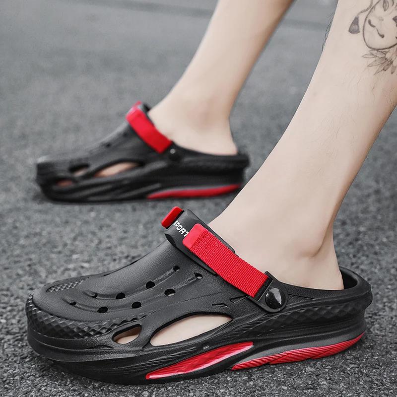 Fashion Classics Men's Slippers Garden Clogs EVA Home Shoes Light Soft Outdoor Beach Sandals Bathroom House Slides Zapatos Hombre