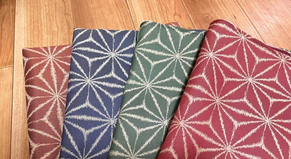 Jukotsumugi cushion cover with a hemp leaf suitable for Japanese Size 254 59 x 63 Japanese-made Koshu-woven pattern, rooms. (Rose, cm).