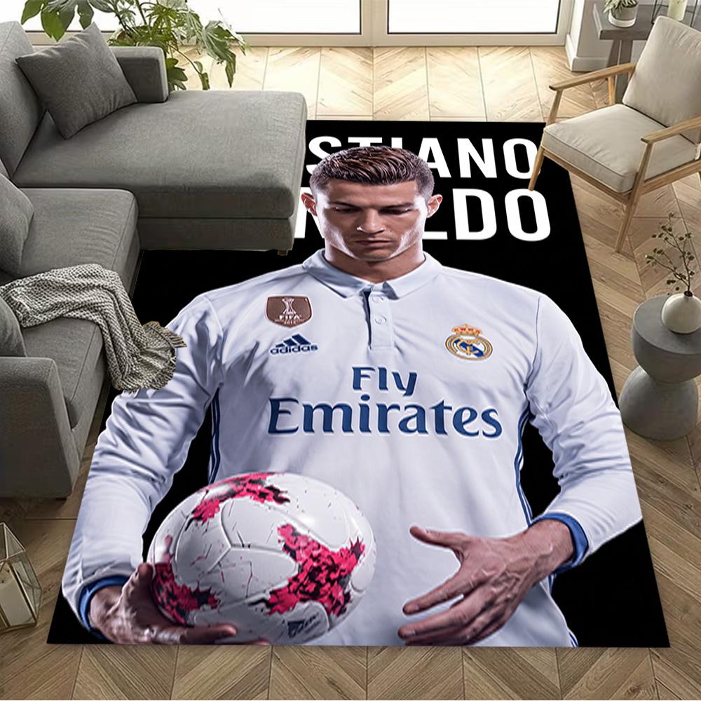 Cr7 Football Legend Floor Rug Office Rug Perfect for Study room Playrooms Game Room Kitchen Antislip Carpet Office home decor