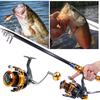 Spinning Fishing Rod and Reel Combos 1.8m/2.1m Carbon Fiber with Fishing Reel for Sea Saltwater