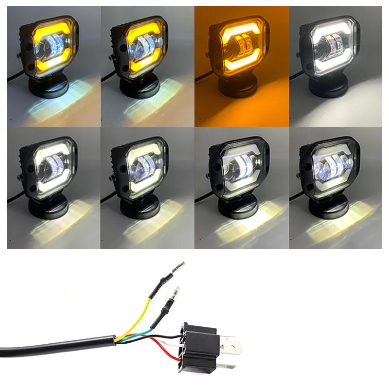 5Inch Spotlight Flush Mount LED Work Light Bar Hi/low Beam Off Road 4X4 ATV for Niva Lada Car 12-24V LED Pods Driving Fog Lights