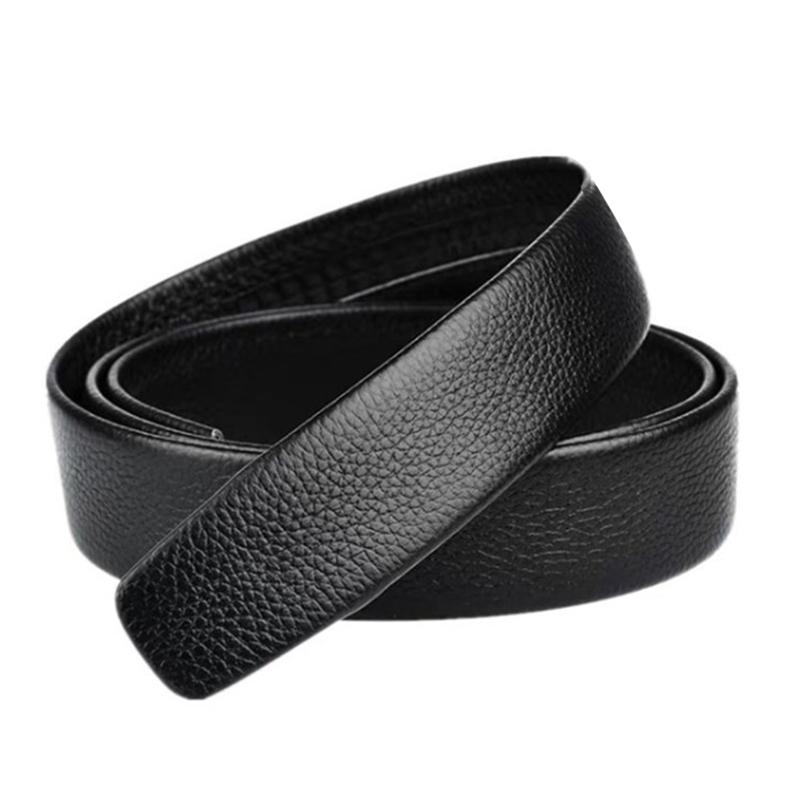 Męski pasek z automatyczną klamrą, pasek skórzany business casual z klamrą suwakową, kreatywny design, modny pasek